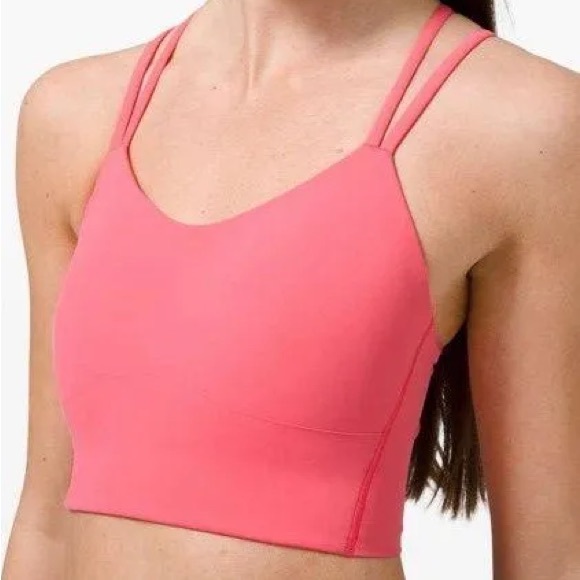 NWT Lululemon Like a Cloud Bra Long Line Pink Guava Sz 6 B/C Cup - Picture 4 of 12